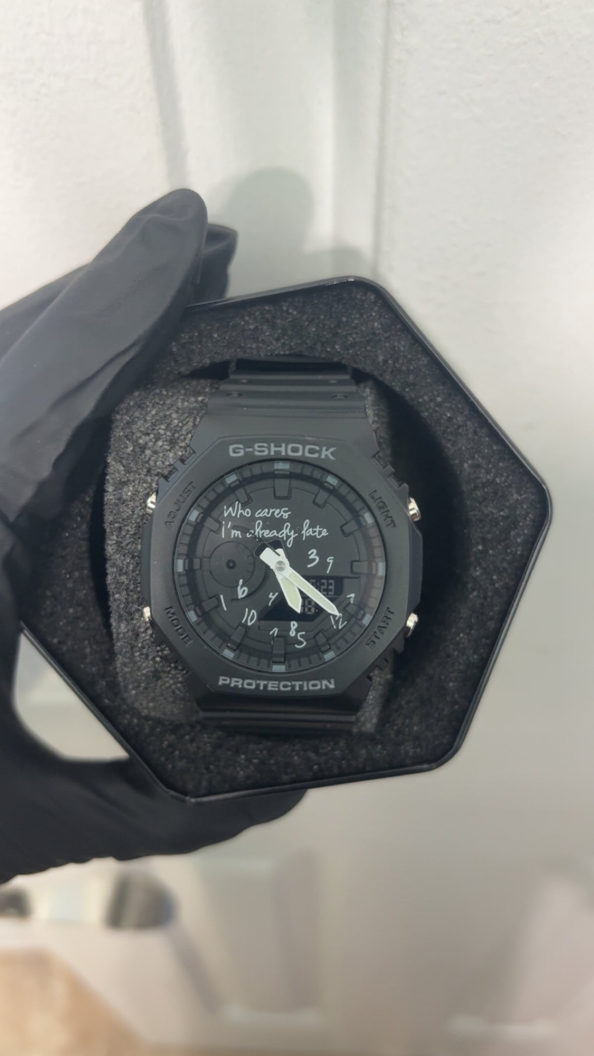 Custom black g shock
