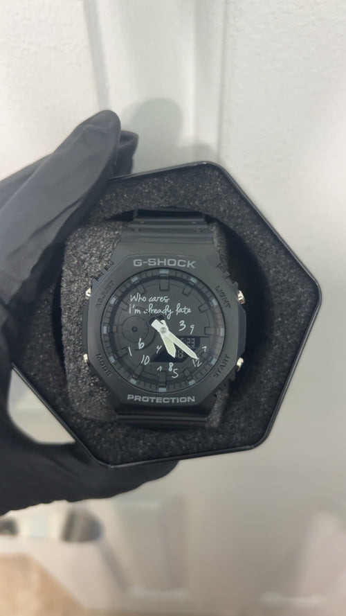 Custom black g shock
