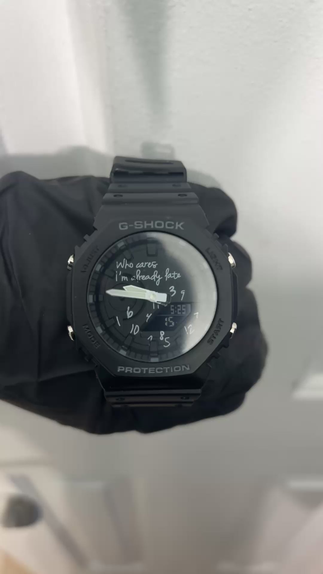 Custom black g shock